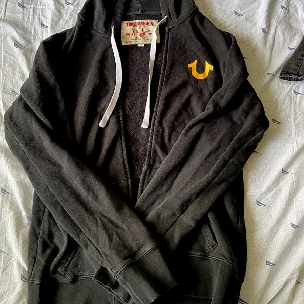 Large True Religion Black/Gold Jacket